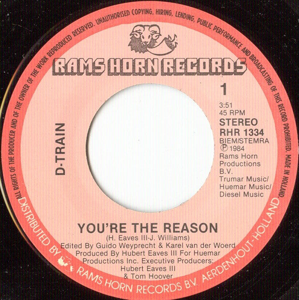 D-Train : You're The Reason (7")