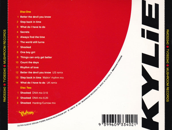 Kylie Minogue : Rhythm Of Love / Shocked (CD, Album, Blu + CD, Single + Comp)