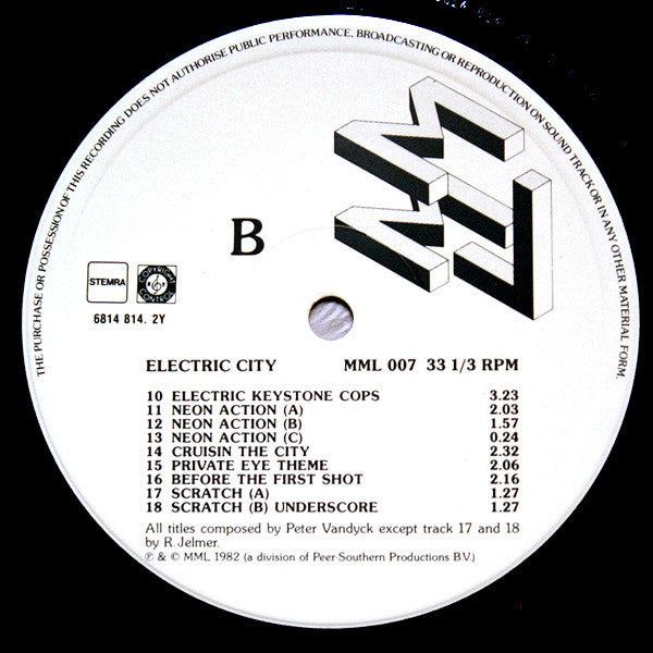 Peter Vandyck, Cathy Wester, Robert Jelmer : Electric City (LP)