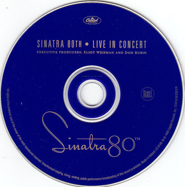 Frank Sinatra : Sinatra 80th Live In Concert (CD, Comp)