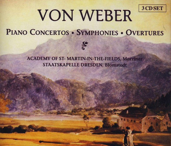 Carl Maria von Weber • The Academy Of St. Martin-in-the-Fields • Sir Neville Marriner • Staatskapelle Dresden • Herbert Blomstedt : Piano Concertos • Symphonies • Overtures (3xCD, Comp)