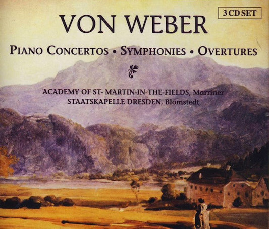 Carl Maria von Weber • The Academy Of St. Martin-in-the-Fields • Sir Neville Marriner • Staatskapelle Dresden • Herbert Blomstedt : Piano Concertos • Symphonies • Overtures (3xCD, Comp)