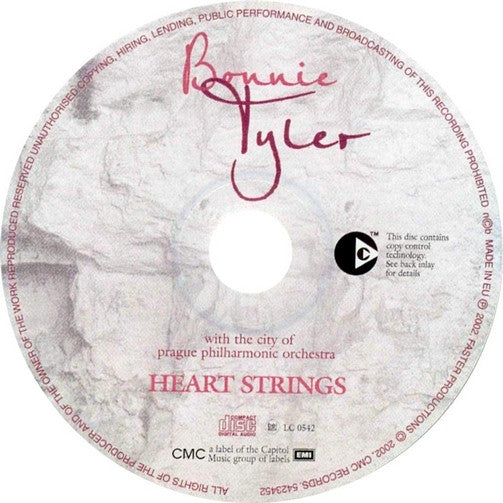 Bonnie Tyler With The City Of Prague Philharmonic : Heart Strings (CD, Album, Copy Prot.)