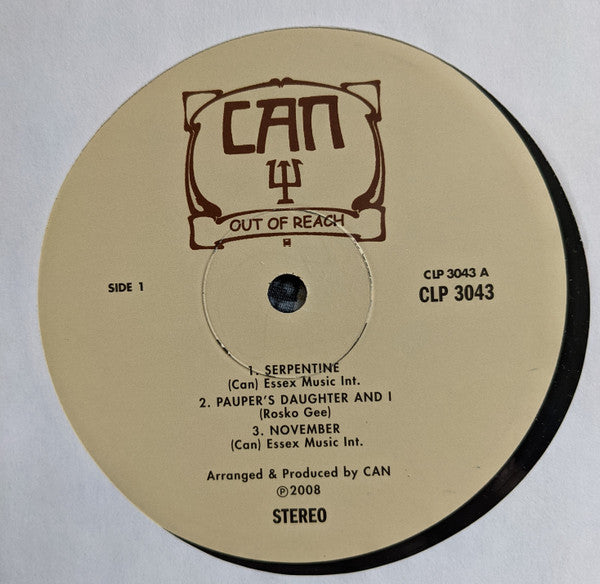 Can : Out Of Reach (LP, Album, Ltd, RE, 180)