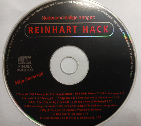 Reinhart Hack (2) : Mijn Stamcafé (CD, Album)