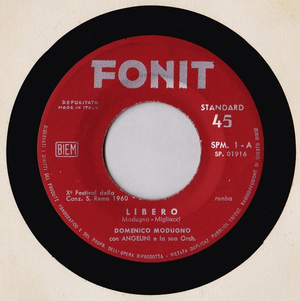 Domenico Modugno : Libero (7")