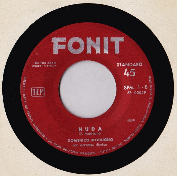 Domenico Modugno : Libero (7")