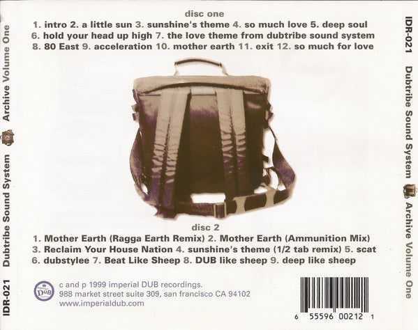 Dubtribe Sound System : Archive Volume One 1991 - 1993 (2xCD, Comp, RM)
