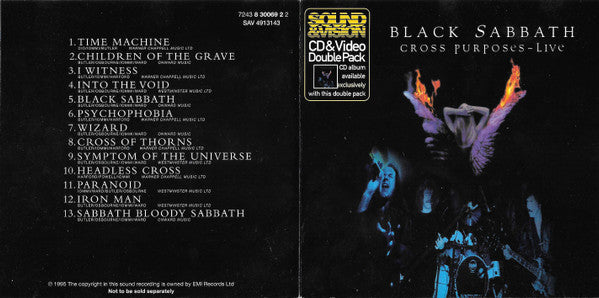 Black Sabbath : Cross Purposes - Live (CD + VHS, PAL, SECAM)
