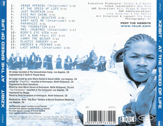 Xzibit : At The Speed Of Life (CD, Album, RE)