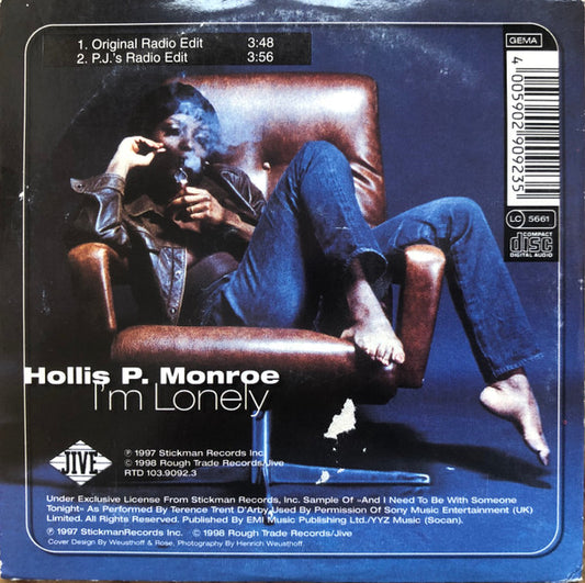 Hollis P. Monroe : I'm Lonely (CD, Single, Car)