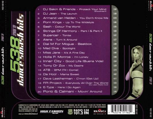 Various : 538 Dance Smash Hits - Spring '99 (CD, Comp)
