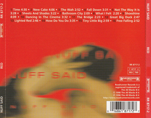 Nuff Said : Red (CD, Album)