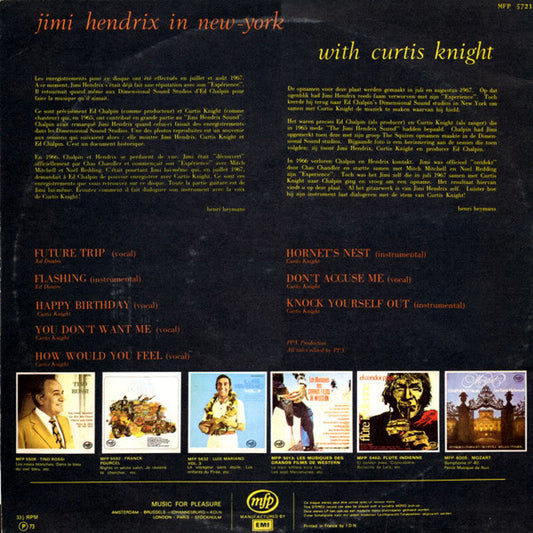 Jimi Hendrix With Curtis Knight : Jimi Hendrix In New-York (LP)