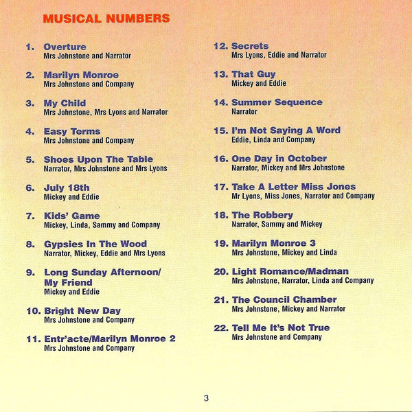 Various : Blood Brothers: The 1995 London Cast Recording (CD, Album)