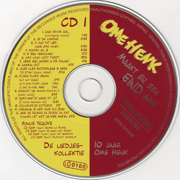 Ome Henk : Maakt Er Een Eind Aan! (10 Jaar Hoogte- En Dieptepunten) (2xCD, Comp)