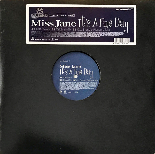Miss Jane : It's A Fine Day (12")