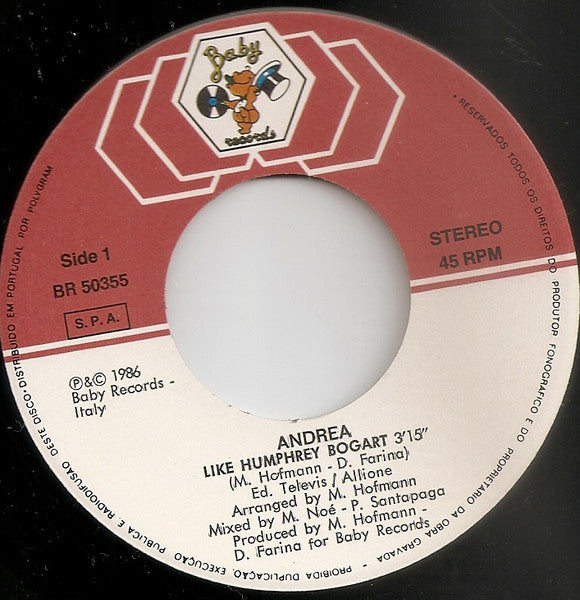 Andrea (4) : Like Humphrey Bogart (7", Single)