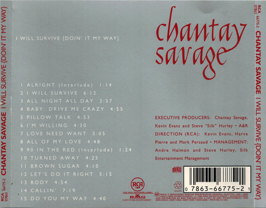 Chantay Savage : I Will Survive {Doin' It My Way} (CD, Album)