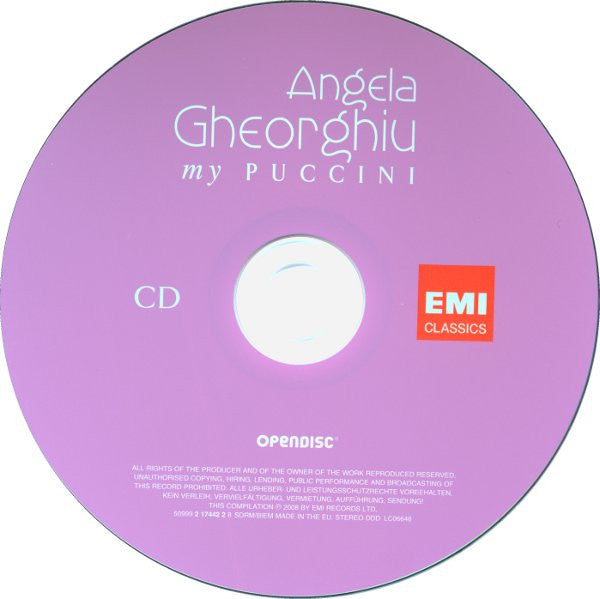 Angela Gheorghiu : My Puccini (CD, Comp, Ope + DVD, Comp, Copy Prot., NTSC)