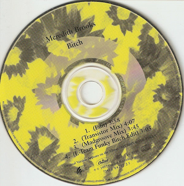 Meredith Brooks : Bitch (CD, Maxi)