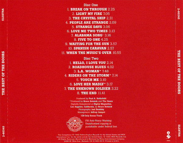 The Doors : The Best Of The Doors (2xCD, Comp, RE, RM)