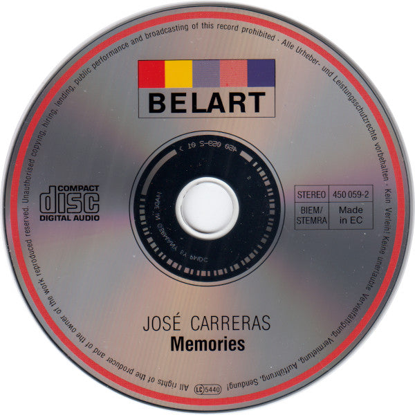 José Carreras : Memories (CD, Comp)