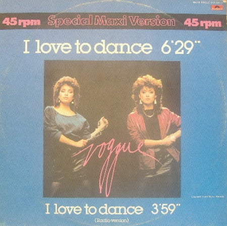 Voggue : I Love To Dance  (12", EP, Spe)