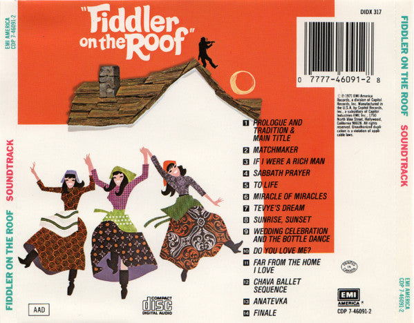 John Williams (4), Isaac Stern : Fiddler On The Roof (Original Motion Picture Soundtrack Recording) (CD, Album, RE)