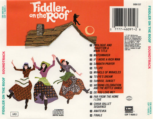 John Williams (4), Isaac Stern : Fiddler On The Roof (Original Motion Picture Soundtrack Recording) (CD, Album, RE)