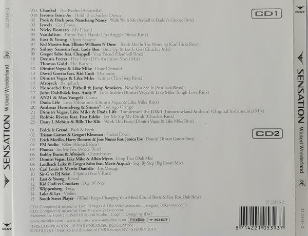 Various : Sensation - Wicked Wonderland - Belgium 2010 (2xCD, Comp, Mixed)