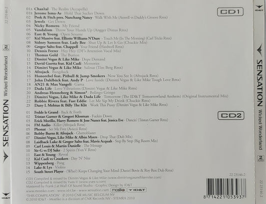 Various : Sensation - Wicked Wonderland - Belgium 2010 (2xCD, Comp, Mixed)