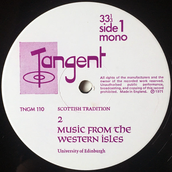 Various : Music From The Western Isles (LP, Comp, Mono)