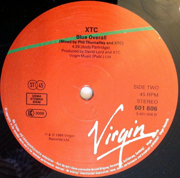 XTC : This World Over (Full Length Version) (12", Sup)