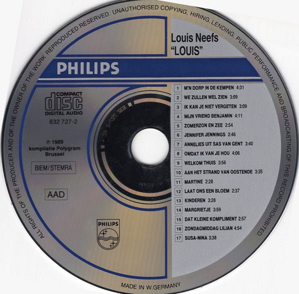 Louis Neefs : Louis (CD, Comp)