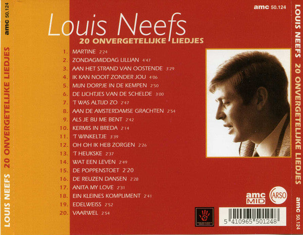 Louis Neefs : 20 Onvergetelijke Liedjes (CD, Comp)