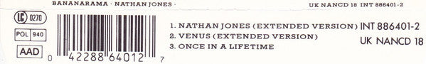 Bananarama : Nathan Jones (CD, Maxi)