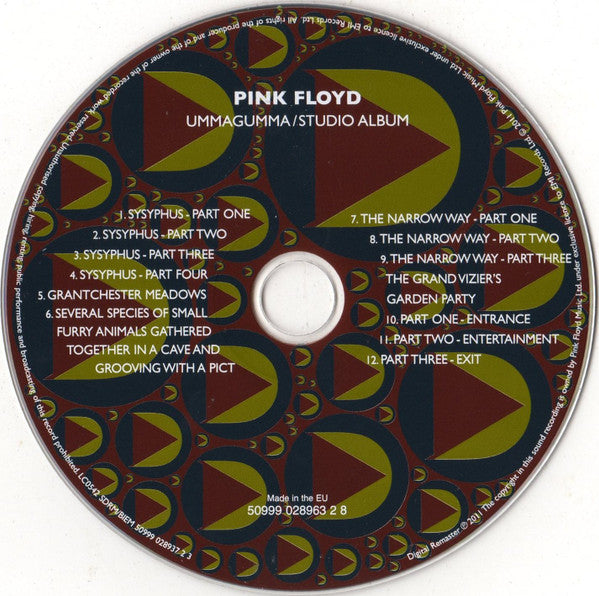 Pink Floyd : Ummagumma (2xCD, Album, RE, RM)