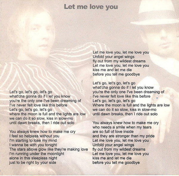 Tamara Todevska, Rade Vrčakovski And Adrian Gadža : Let Me Love You (CD, Maxi, Promo + DVD-V, Promo)