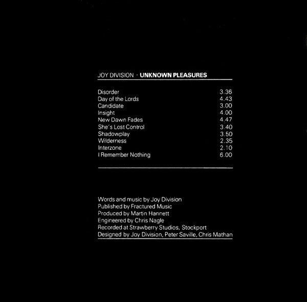 Joy Division : Unknown Pleasures (CD, Album, RE, Cin)
