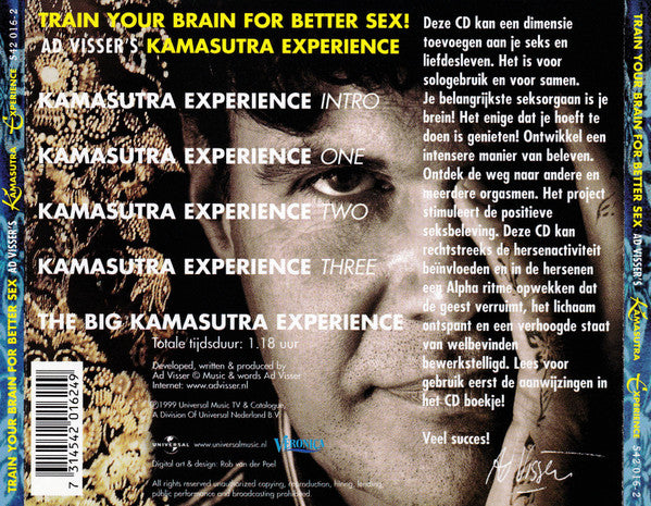 Ad Visser : Ad Visser's Kamasutra Experience: Train Your Brain For Better Sex (CD, Album)