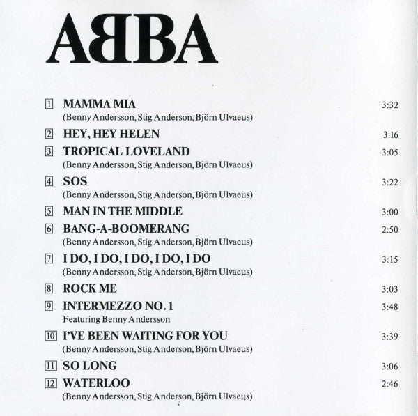 ABBA : ABBA (CD, Album, RE)