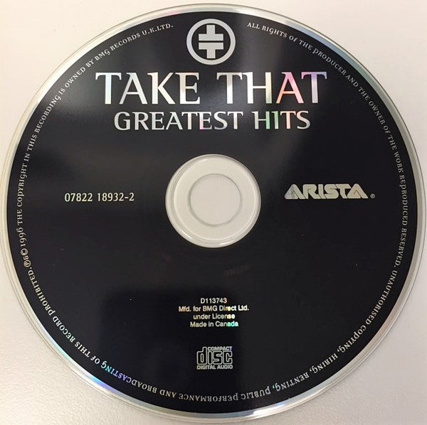 Take That : Greatest Hits (CD, Comp, Club)