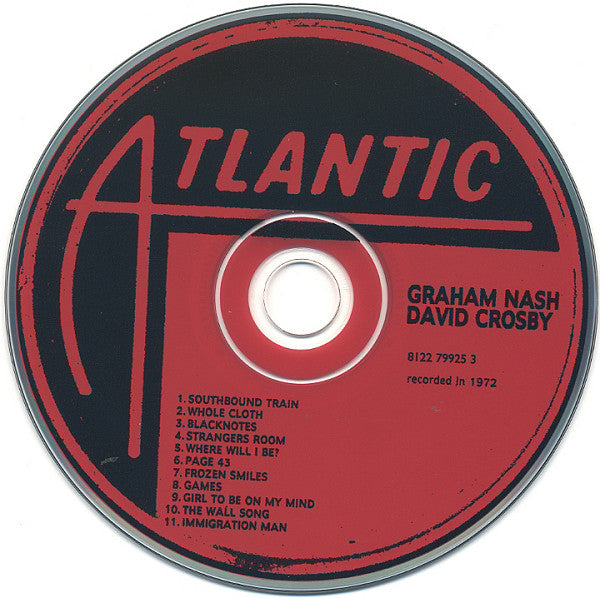 Crosby & Nash : Graham Nash David Crosby (CD, Album, RE)