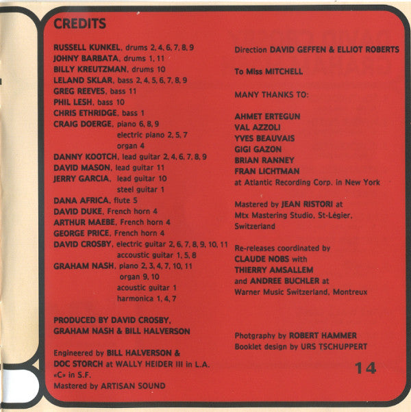 Crosby & Nash : Graham Nash David Crosby (CD, Album, RE)