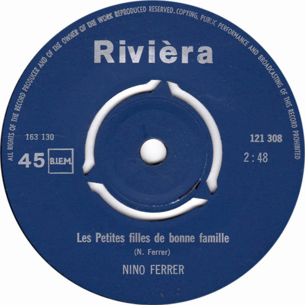 Nino Ferrer : Agata ( Spaans Gezongen ) (7", Single, Mono, 3-P)