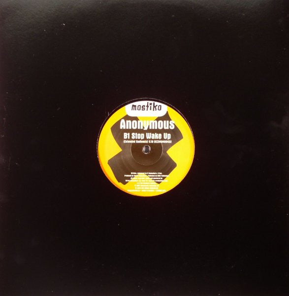 Anonymous (2) : Stop Wake Up (12")