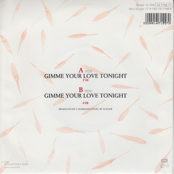 Sandy Wilson : Gimme Your Love Tonight (7", Single)