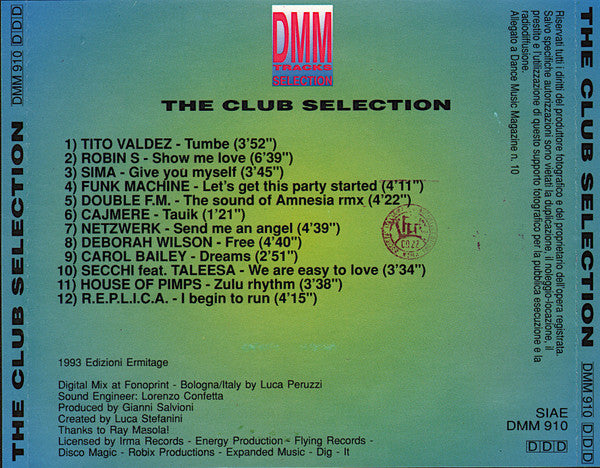 Various : The Club Selection (CD, Comp, Mixed)