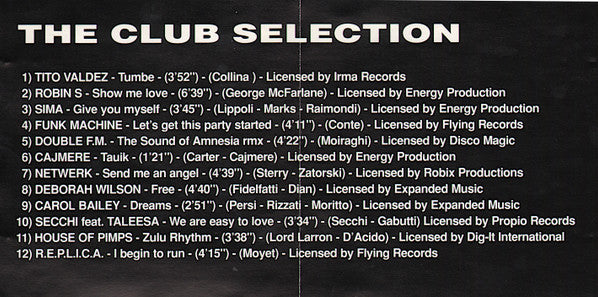 Various : The Club Selection (CD, Comp, Mixed)